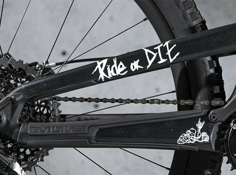 DyedBro Ride Or Die Rammefolie Hvid – Mat - Billede 2