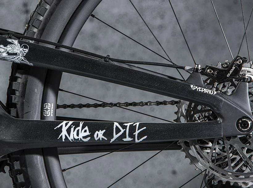 DyedBro Ride Or Die Rammefolie Hvid – Mat - Billede 3