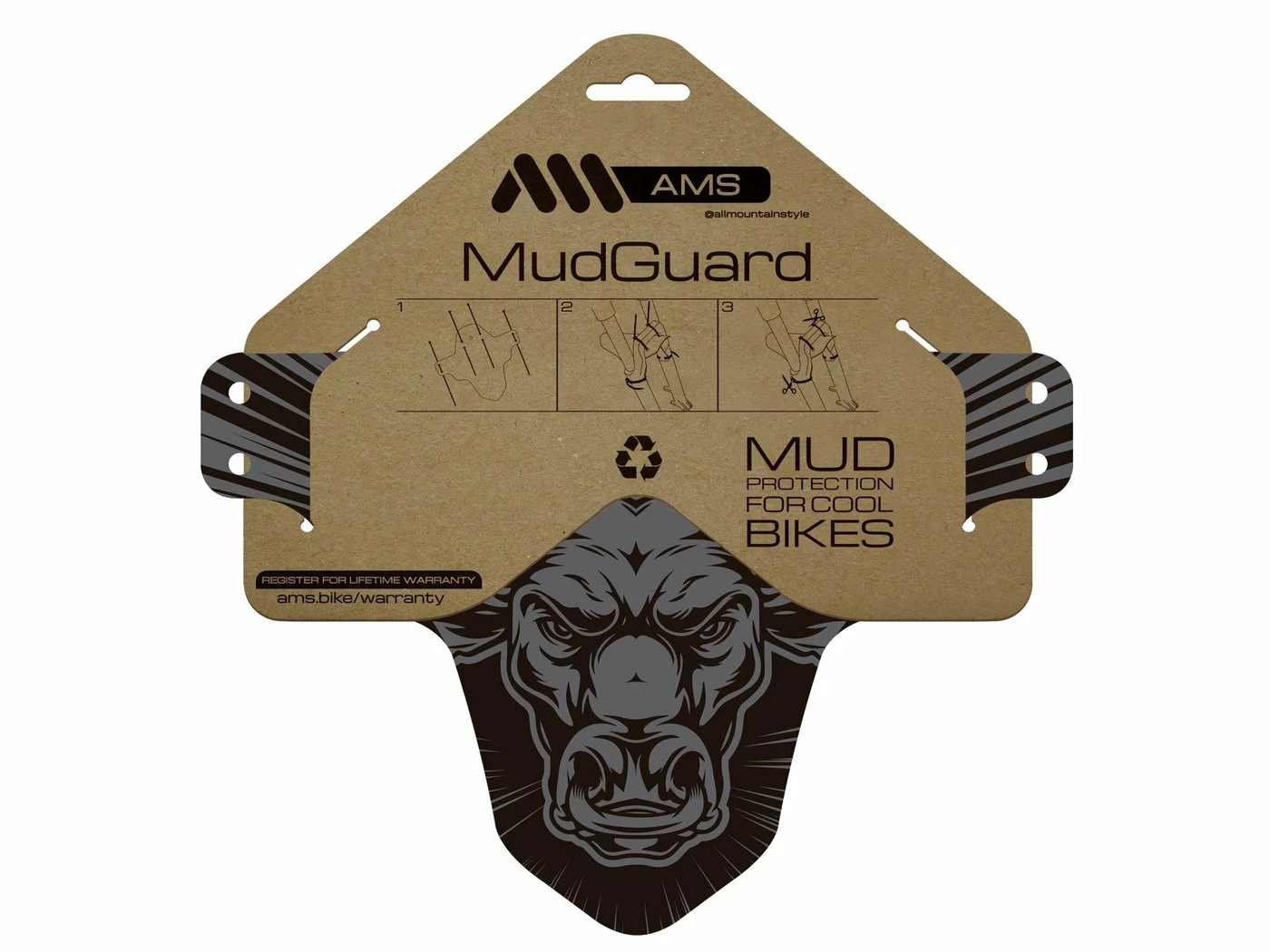 All-mountain-style ALL MOUNTAIN STYLE Mudguard – Bull - Billede 2
