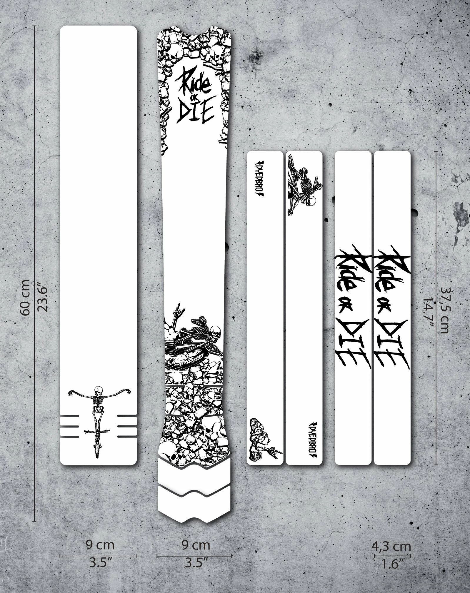 DyedBro Ride Or Die Rammefolie – Sort - Billede 4