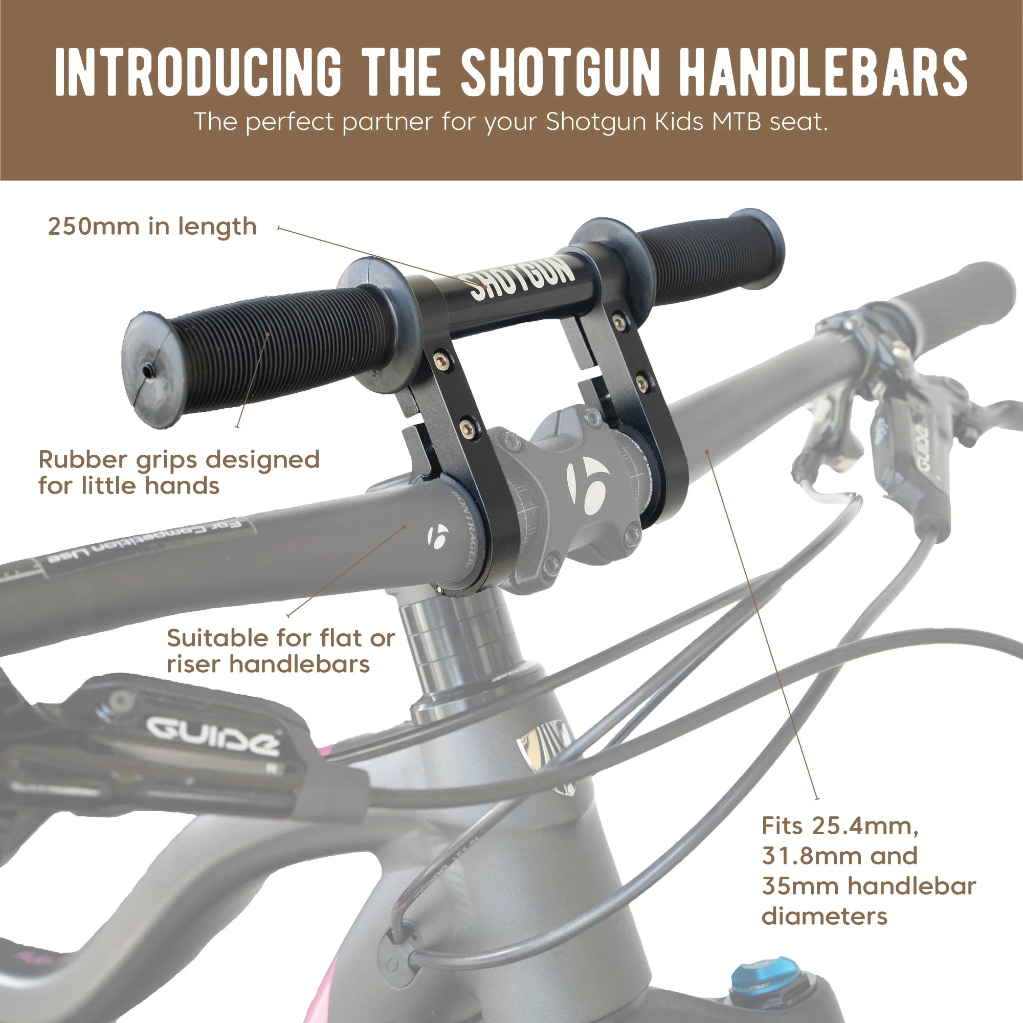 Shotgun Child Seat MTB Handlebar - Billede 2