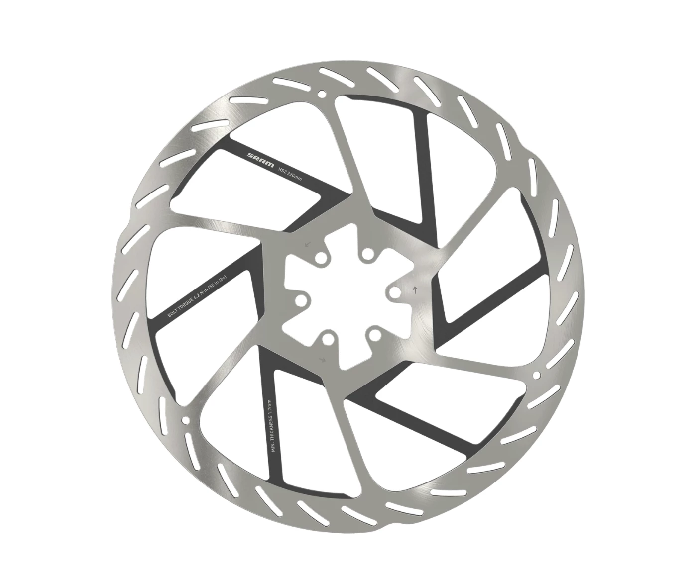 SRAM Bremseskive HS2 6 Bolt 220 Mm